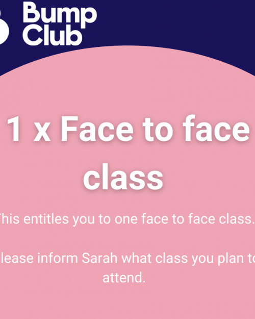 1 x face to face class
